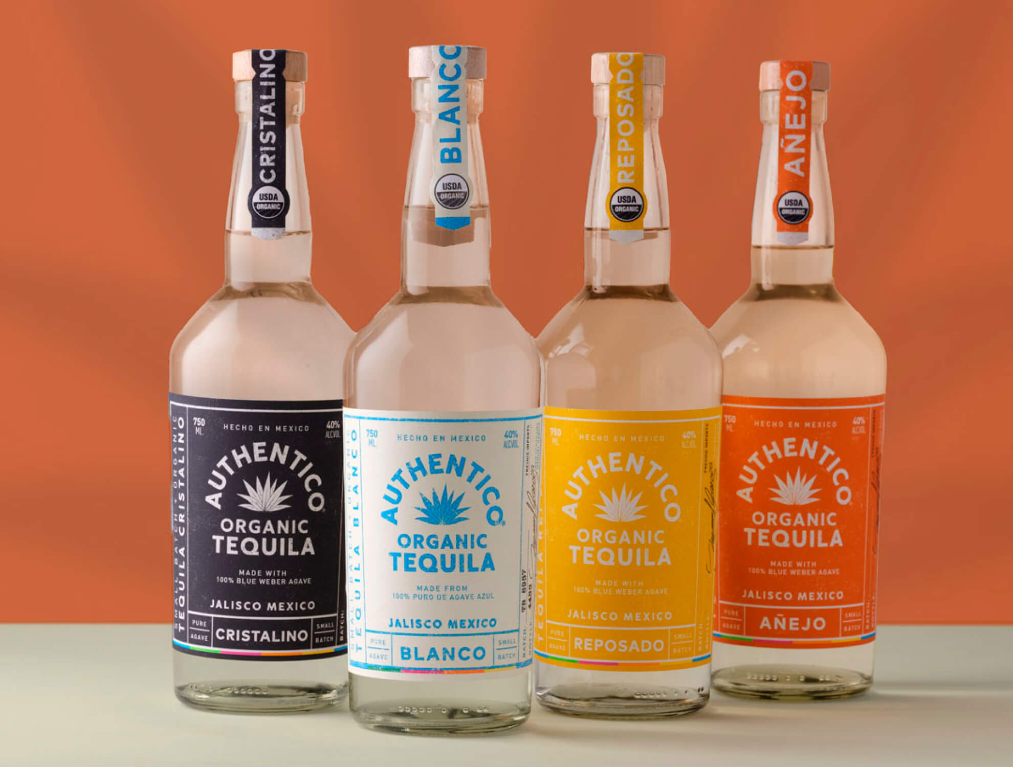 AUTHENTICO ORGANIC TEQUILA LINE UP